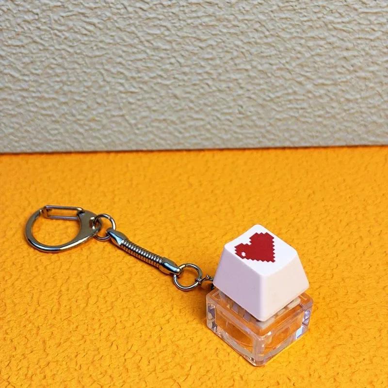 Lustiger Mechanischer Tastatur Schlüsselanhänger Kreativer Tastatur Fidget Stressabbau Schlüsselanhänger Dekompression Spielzeug Schlüsselhalter Geschenke