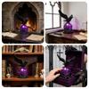 Raven Lamp Rechargeable Dark Aesthetic Resin Novelty LED Desk Light Raven Statue for Office Study Desk Bedside Cabinet Shelf