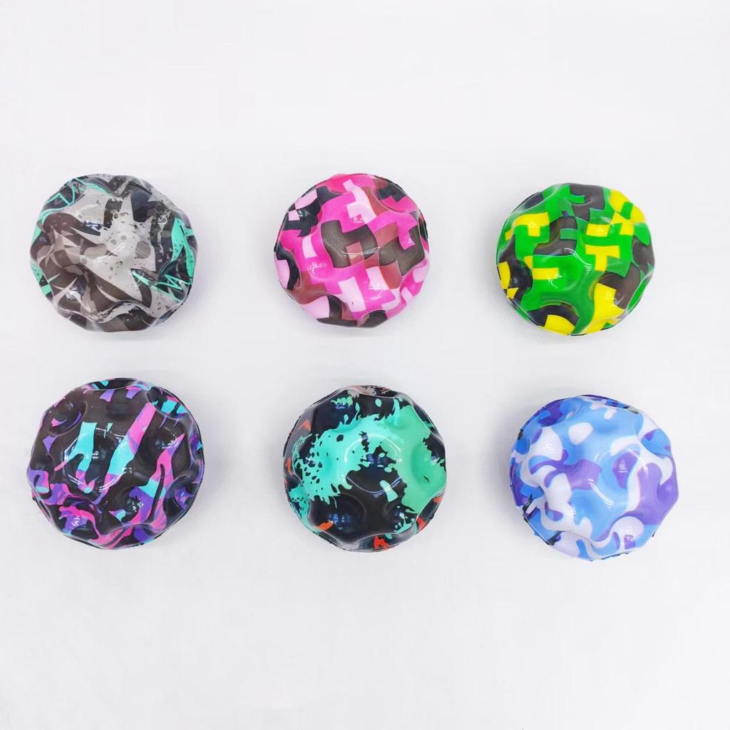 7cm High-Rebound PU Bouncy Ball - Coral Moon Rubber Wrist Toy, Hot Seller