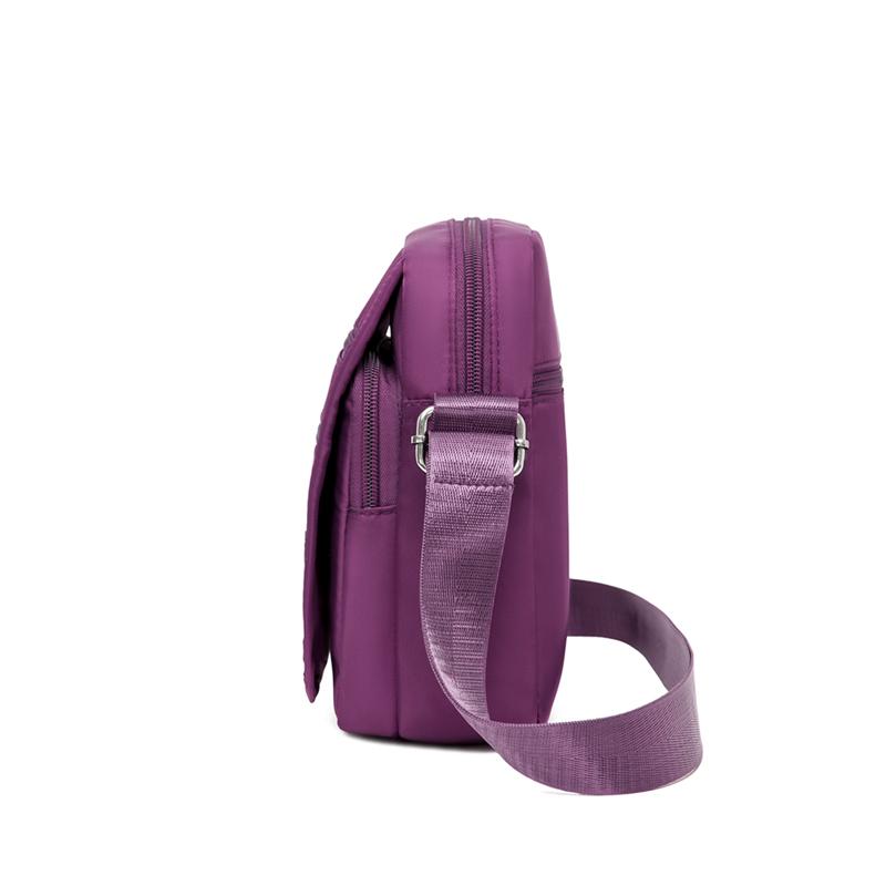 Women's Crossbody Bag Multi-Pocket Shoulder Bag Mother Bag Nylon Large Capacity Square Bag