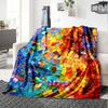 Vibrant Mosaic Rainbow Gift Personalized Text Comfortable Great For Sofa Couch Office Bed Picnics Ideal For All Seasons Versatile Accessory Best