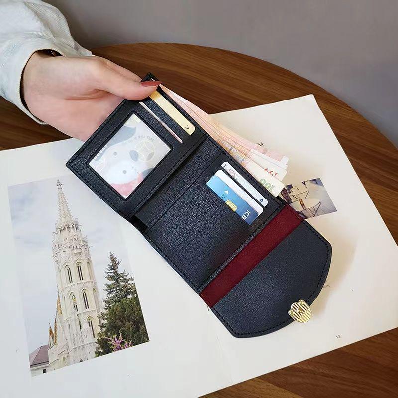 Women's Tri-fold Wallet: Compact, Large Capacity with Multiple Card Slots and Coin Purse