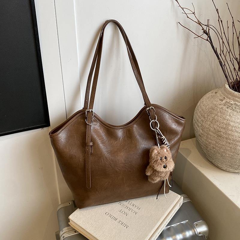 Early Autumn Retro Design Fashionable Tote Bag Fashionable Loose Lazy Feeling Large Capacity Commuting Shoulder Bag Bag