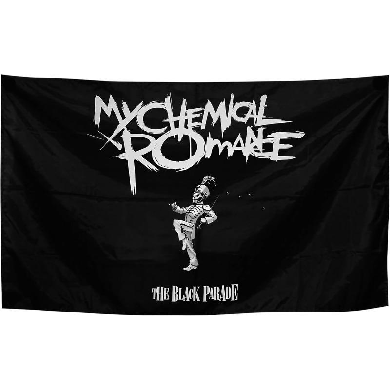 1 Item My Chemical Romance Tapestry Banner Polyester Peach Leather Wall Hanging Room Bar Party Woven Decoration Poster