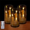 Transparent Lampshade LED Electronic Candles Warm Light Fake Candle Lights  Table Decor