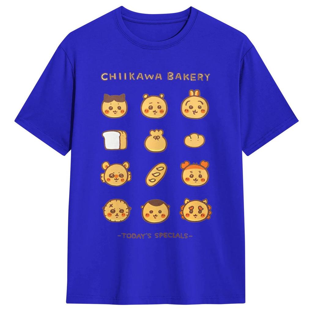 Men T-Shirt Chiikawa Chiikawa Bakery T-Shirts Hipster Beach Tee Shirt Funny Design 100% Cotton Tops Gift Idea