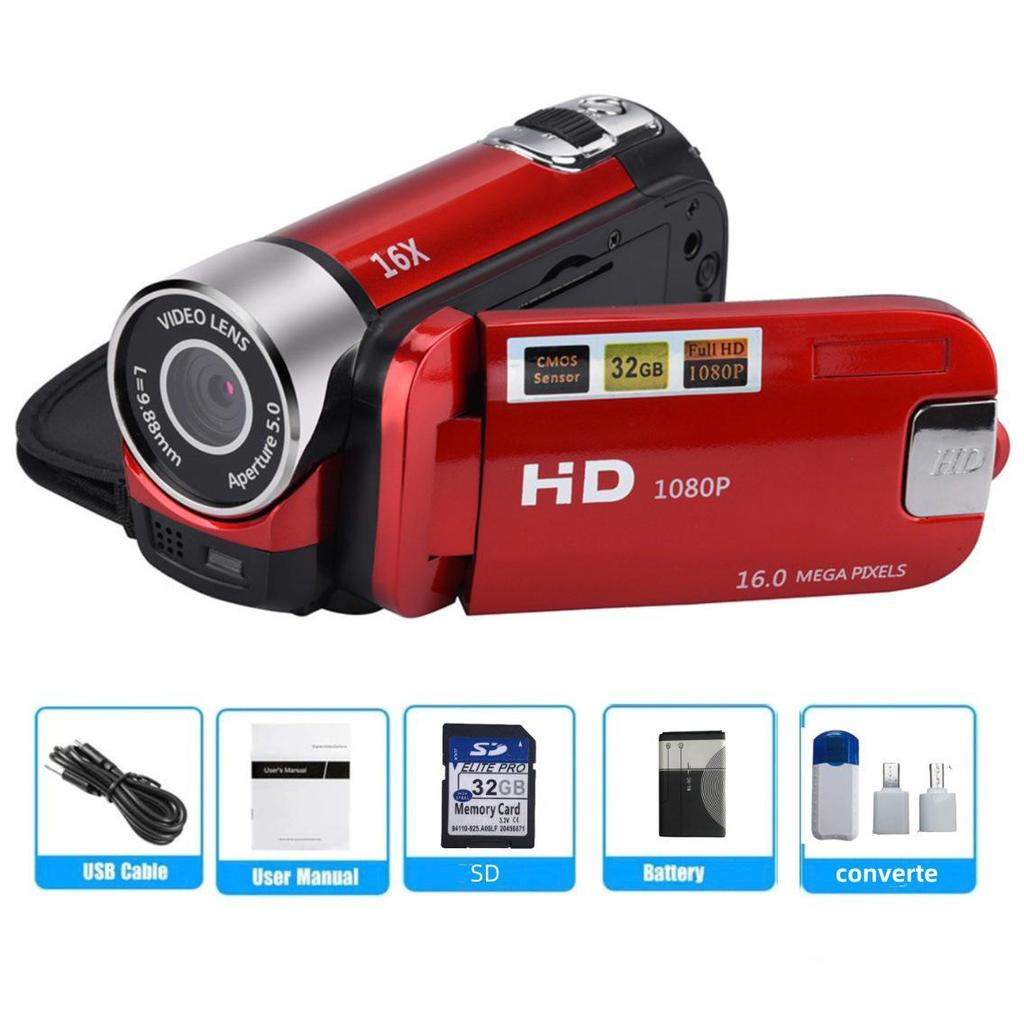 Bi-Lingual E-commerce 1080P Digital Camera for Students - 16MP HD D90