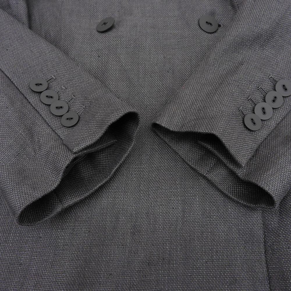 BEIGE Excellent Condition Linen BURDOCK Double-breasted Jacket, Women's, Gray, Size 4 Jacket 4 grayUsed