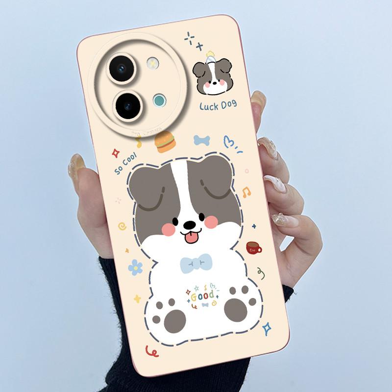 Case For Vivo Y38 Y58 T3X 5G Cute Panda Sweet Girls Silicone Soft Back Cover for VivoY38 VivoY58 5G Bumper Protective Casing