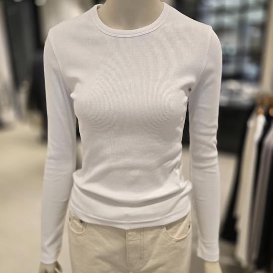 Gio Done Women's Basic Round Neck Slim Fit T-Shirt 36504