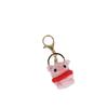 Cute Mini Crochet Pink Pig Keychain Handmade Cartoon Animal Backpack Charm Soft Knitted Accessory for Souvenir Gift