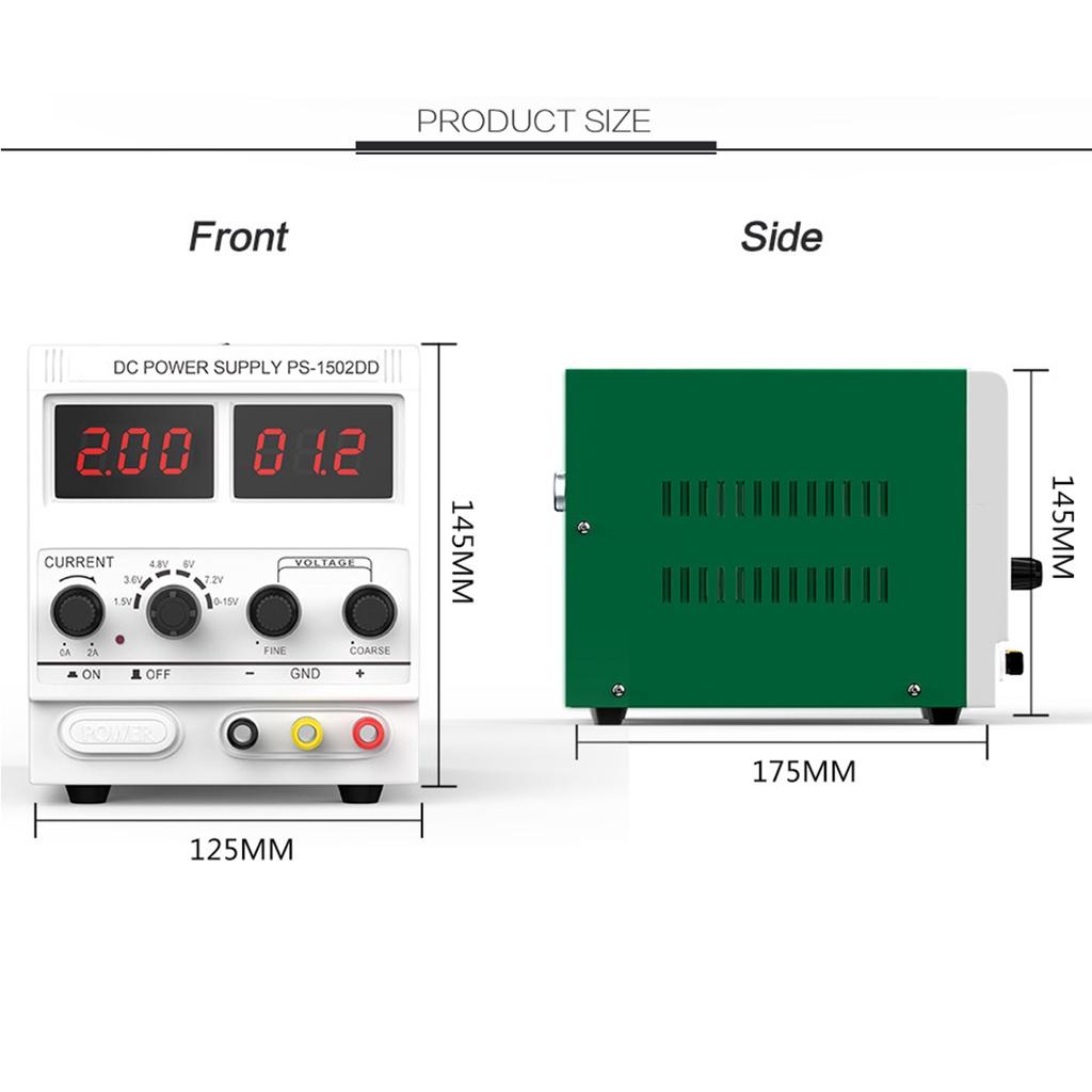 1502D+ Digital 0-15V 0-2A Adjustable DC Regulated Switching Power Supply W/ GSM CDMA PHS Signal Detection for Phone