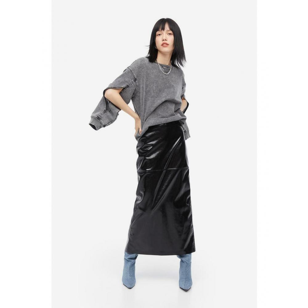 

Толстовка HM Denim Look Темно-серая, вымытая 1207376002