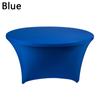1PC Table Cover Solid Color Table Mat Round Tablecloth Elastic For Cocktail table Party Supplies