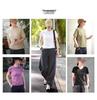 2026 Spring/Summer Women's Comfortable Ramie Wide-Leg Carrot Pants - Retro Lantern Style, Loose & Casual