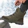 TUINANLE Men Winter Snow Boots Large Size Breathable High-Top Outdoor Hiking Boots