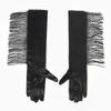 Stretch Fringe Fingerless Gloves Vintage Women Long Gloves New Long Tassel Gloves
