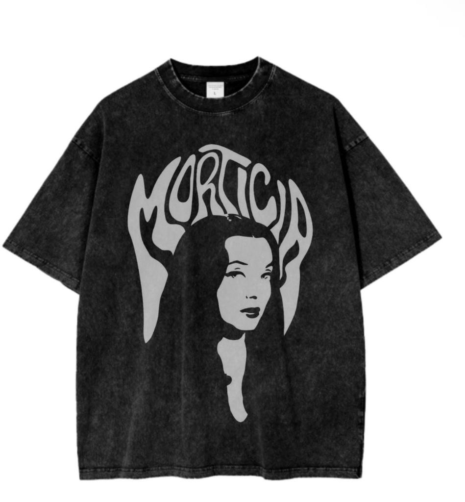 Vintage Morticia Addams T-Shirt: Retro Horror Tee, Organic Cotton