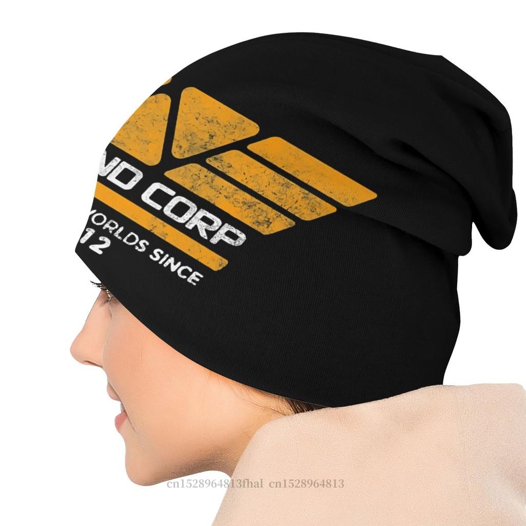 Czapki z daszkiem kosmici Yutani unisex damski cienki kapelusz Weyland Corp Building Better Worlds jesienna czapka Street Skullies czapki czapki