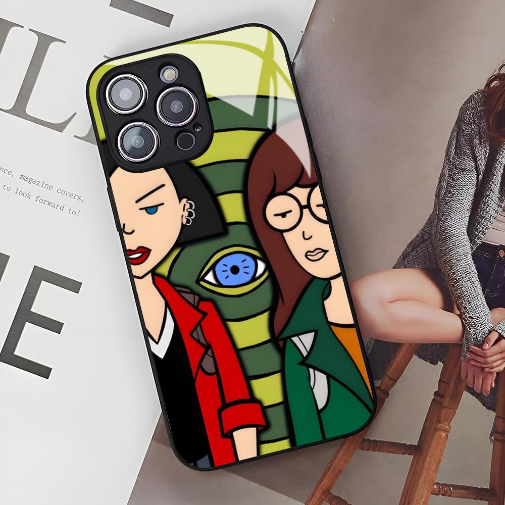 Cute Cartoon DariaS Phone Case for Iphone 17 Air 16 15 14 12 11 13 Pro Max Mini Se Puls Glass Cover