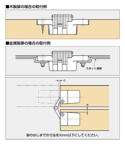 Sugatsune Industrial Router Concealed Hinge, RS Type, RS-208