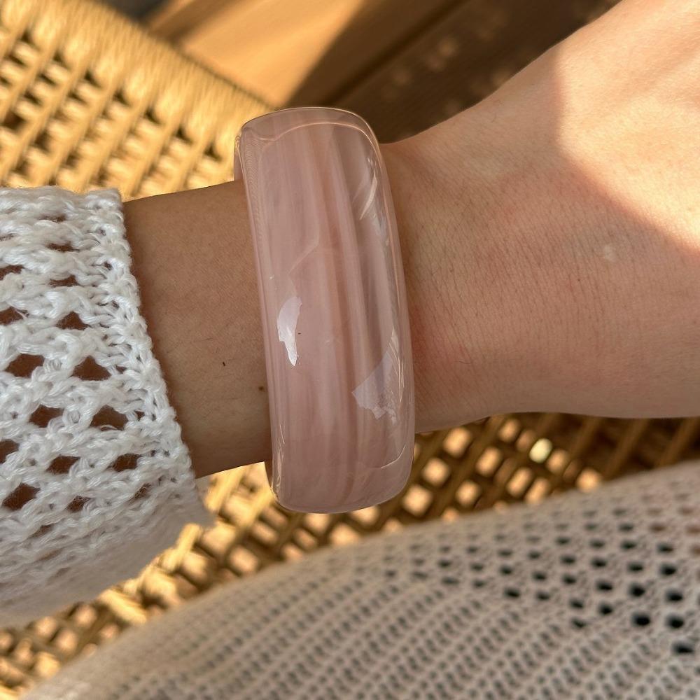 

Преувеличенные браслеты-манжеты Необычный широкий браслет Панк Геометрический браслет Женские украшения розовый