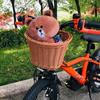 Kinder Retro Gewebter Fahrrad- und Dreirad-Vorderkorb