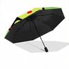 1 ud. Paraguas Plegable Automático Familia de Ranas Keroppi - Diseño Portátil de 3 Pliegues con Estructura de Hierro para Uso en Exteriores, Regalo Perfecto para Fans y Viajeros. K095