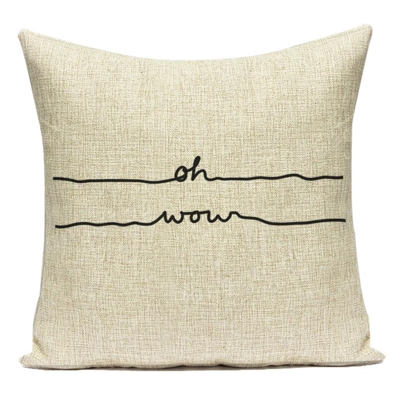 Modern Home Decoration Letter Home Sweet Home Decorative Pillows Case Polyester Cushion Cover For Living Room Capa Almofadas