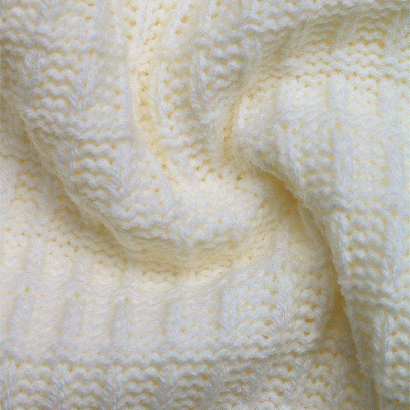 YYFS Dámská móda Ležérní Podzim Zima Jednobarevné svetry s dlouhým rukávem a výstřihem do O