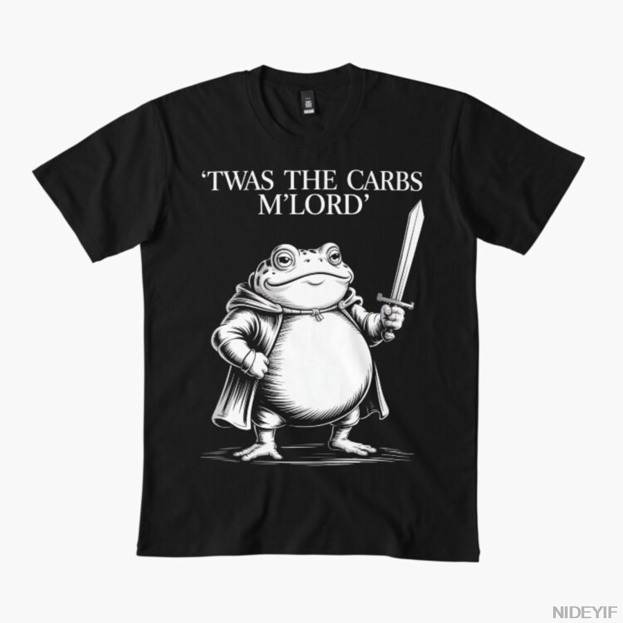 

Twas The Carbs M Lord Frog Lover T-shirt For Men Women 100% Cotton T Shirts Short Sleeve Tops 1112-5 4XL