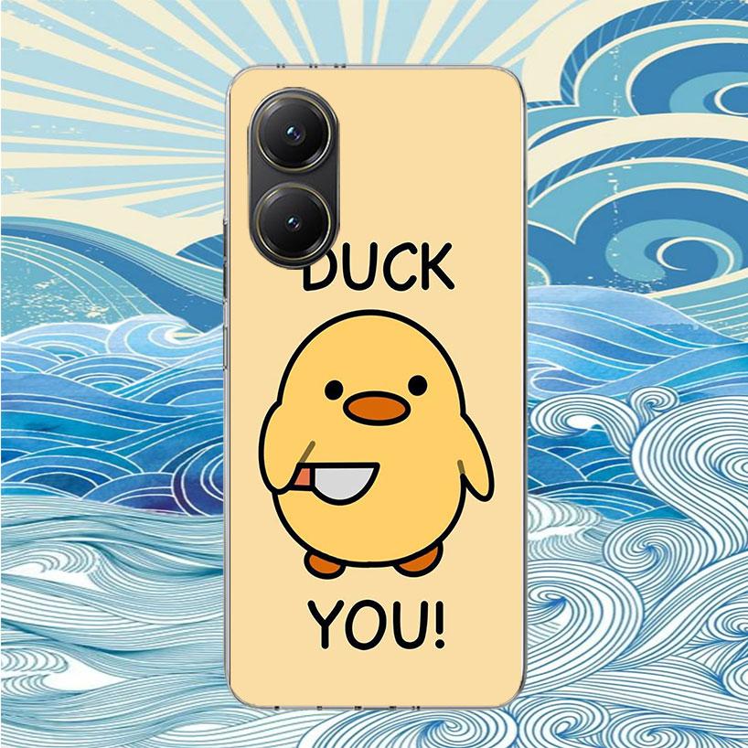 Funny Cute Yellow Duck You Phone Case For Xiaomi Poco X3 Nfc X4 X5 X6 X7 F7 Ultra F6 F5 F4 Gt F3 M6 M5S M5 M4 M3 Fundas Soft She