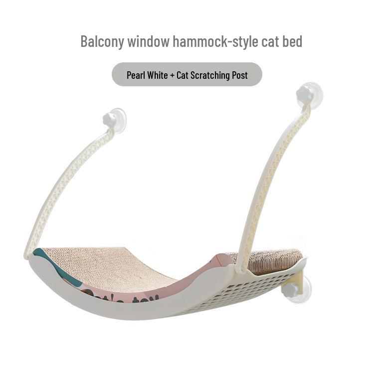 Winter Sunbathing Cat Hammock: Hanging Bed with Suction Cups for Balcony Window