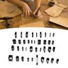 39 Shapes Leather Cutter Punch High Density High Carbon Steel Thin Sharpness Hollow Punch Cutter for DIY Handicraft Belts