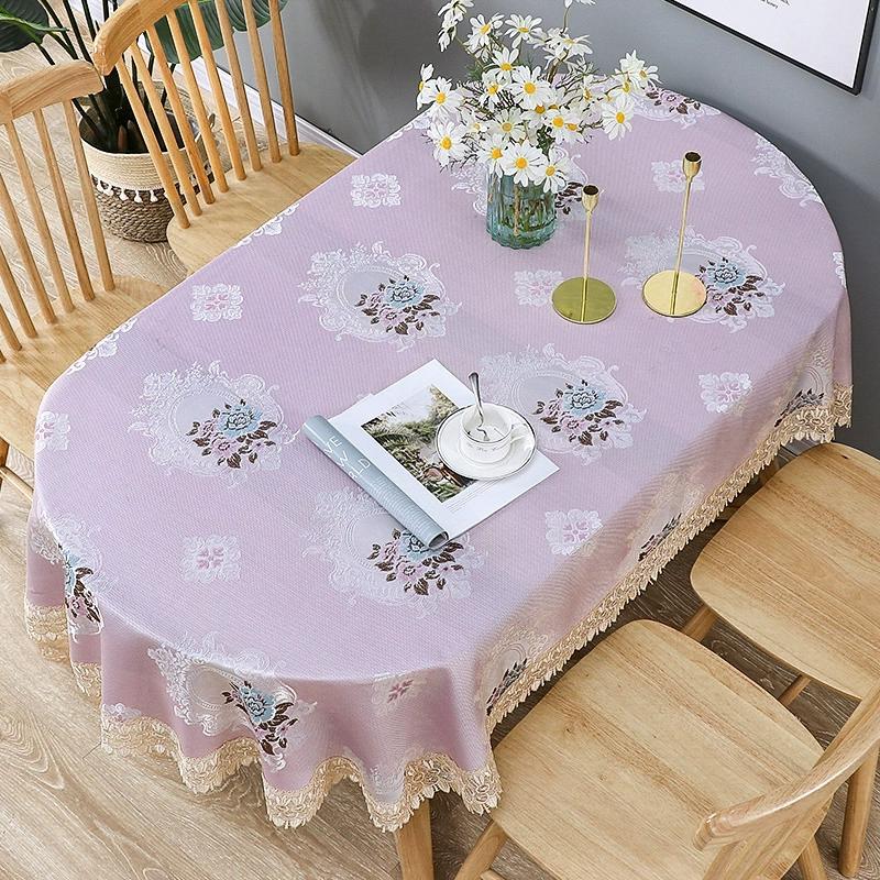 Față de masă cu brodare europeană Față de masă ovală Față de masă pentru sufragerie Față de masă dreptunghiulară pentru ceai Față de masă acoperită mică Prosop