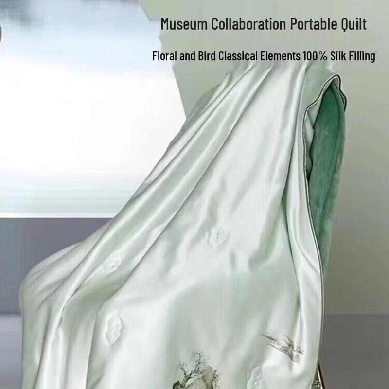 Taihu Snow Suzhou Museum Tussah Silk Summer Nap Blanket