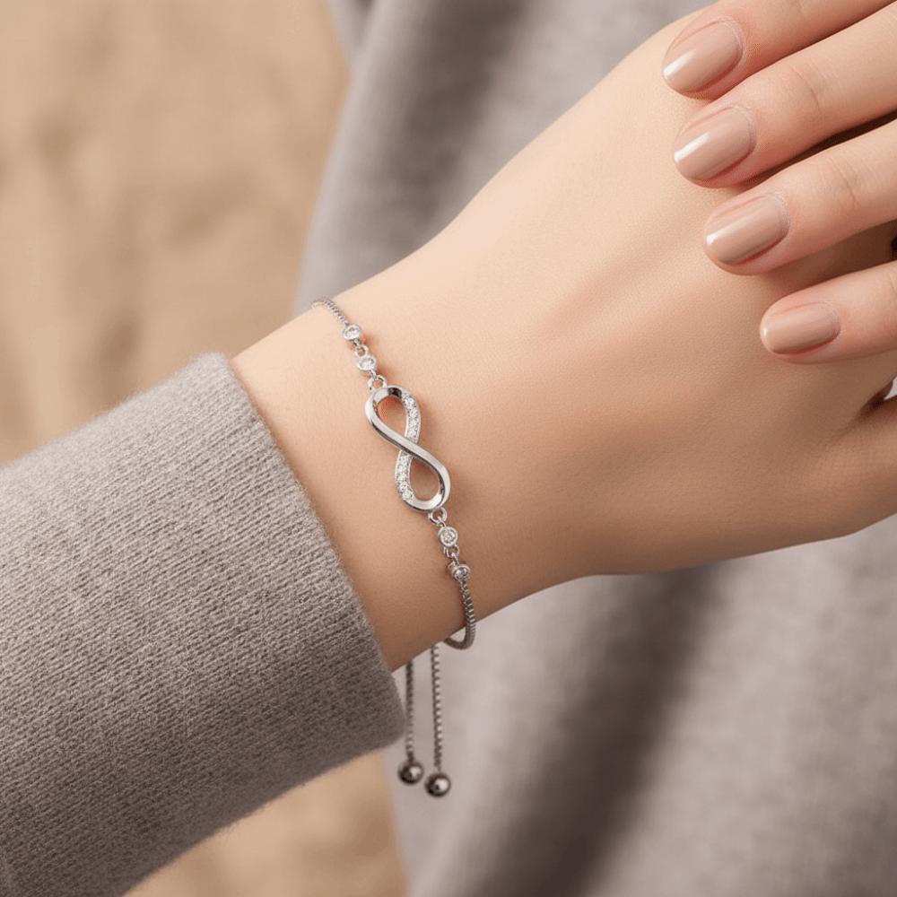 Wristbands Knot Design Hand Chain Zircon Bowknot Bracelet Lucky Symbol Bracelet  Wedding Jewelry