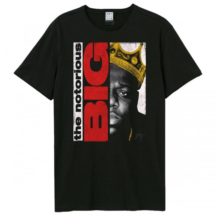 Amplified Unisex Adult Half Face Portrait Notorious Big T-Shirt