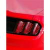 1pc Black Car Rear Light Honeycomb Sticker, Black Carbon Fiber Style Decal, Car Lights Universal