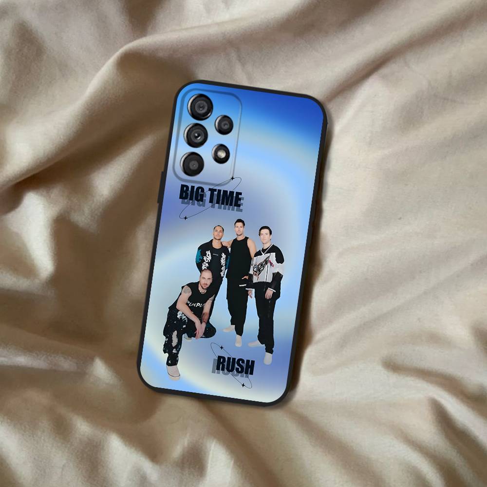 Music B-Big Time Rush Phone Case For Samsung Galaxy A20,A21s,A22,A31,A32,A52,A53,A72,73,A80 Soft Black Cover
