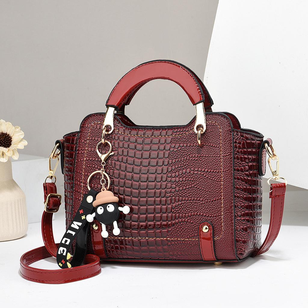 Elegant Handbag Versatile Zippered Ladies Shopping Tote Bags with Adjustable Strap Women Bags Solid Color Ladies Crossbody Bags