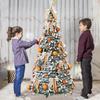 New Folding Christmas Tree Retractable Christmas Tree Easy To Assemble with Bows and Balls Christmas Holiday Decoration