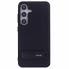 X-LEVEL For Samsung Galaxy S25 Phone Case Leather Coated PC TPU Back Cover with Metal Kickstand
