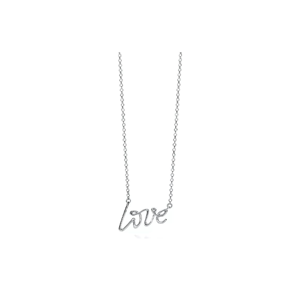 

Tiffany & Co. Palomas Graffiti Love Letter Pendant Necklace Women necklace Silver 26401402 Silver,F