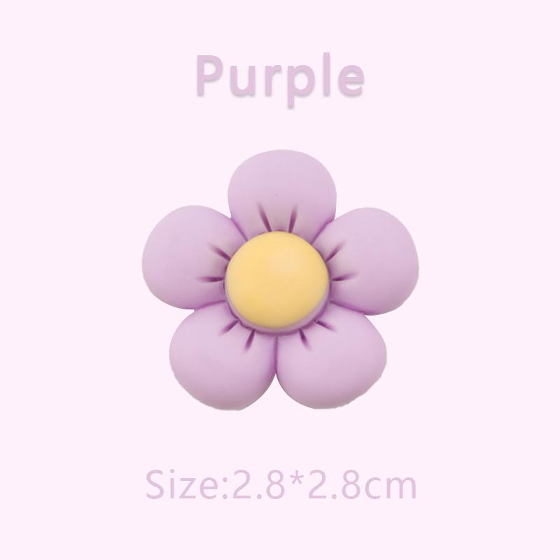 New 1PCS Flower Shoe Charms for Girls Cute Shoes Charm for Adults Teens Kids Kawaii Shoe Decoration with Buttons Clog Sandals
