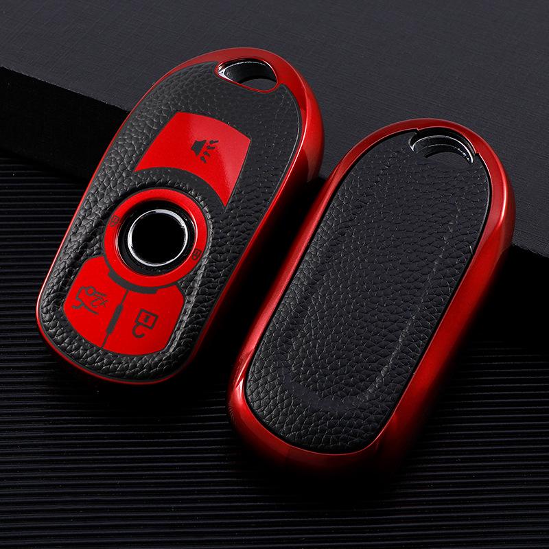 Leather Key Case for Buick Envision, New Regal 21, LaCrosse, GL6 Models - Unisex Design