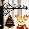 Unique Office Desk Decor Christmas Book Shelf Light, Iron Bookend Night Lamp with Santa Cozy Reading Corner Reindeer Snowman, Warm Glow Tabletop