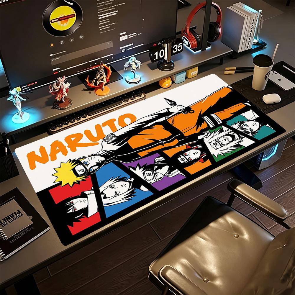 Naruto Gaming Mouse Pad Keyboard Mat Ultra-Long Desk Mat Non-Slip Rubber Bottom Perfect for Office Laptop Gaming Setup