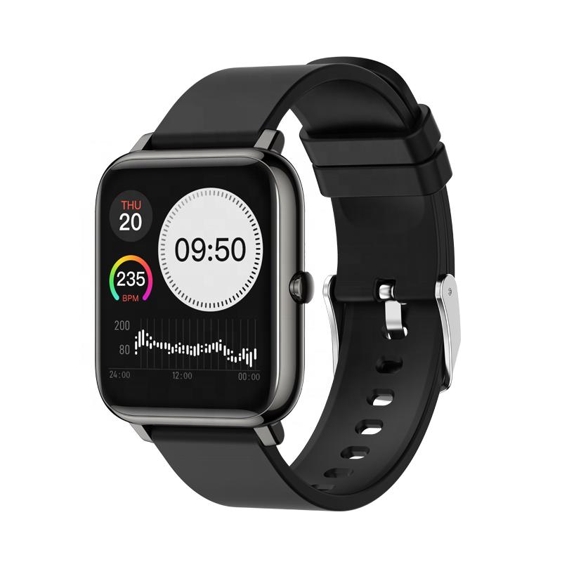 Hot Selling P22 Women Smart Watch Heart Rate Monitor Fitness Sport Tracker Waterproof Smart Watch for Gift чёрный