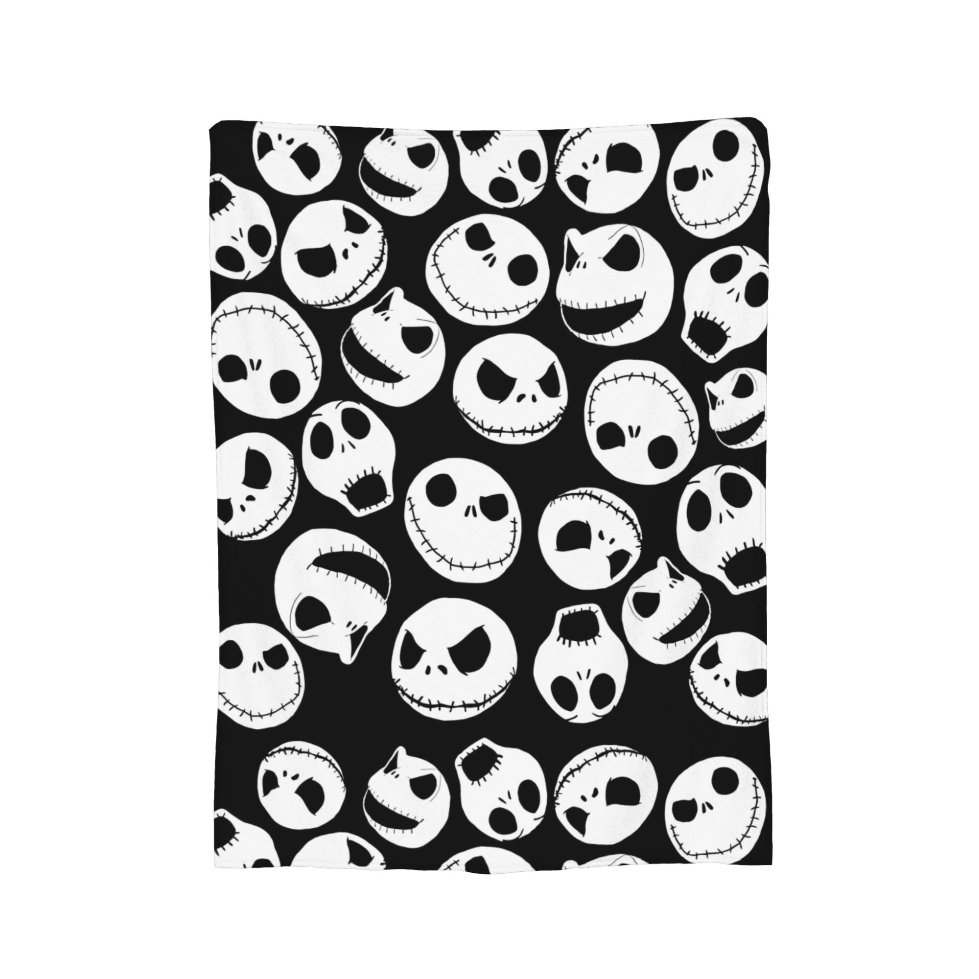

Nightmare Jack Skellington Flannel Blankets The Nightmare Before Christmas Vintage Throw Blanket for Home 125*100cm Rug Piece, 75x90cm
